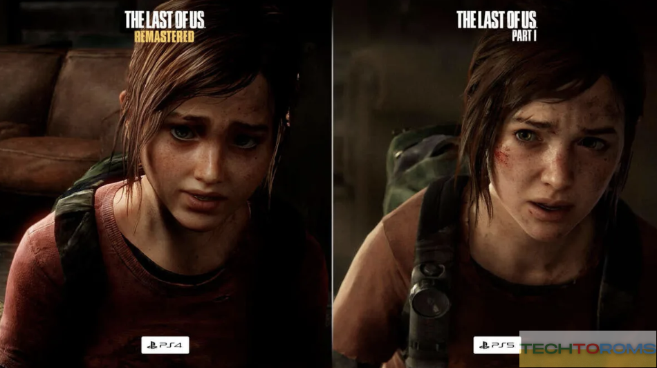 A screenshot showing the graphical improvements of Last of Us Part 1 Remake.