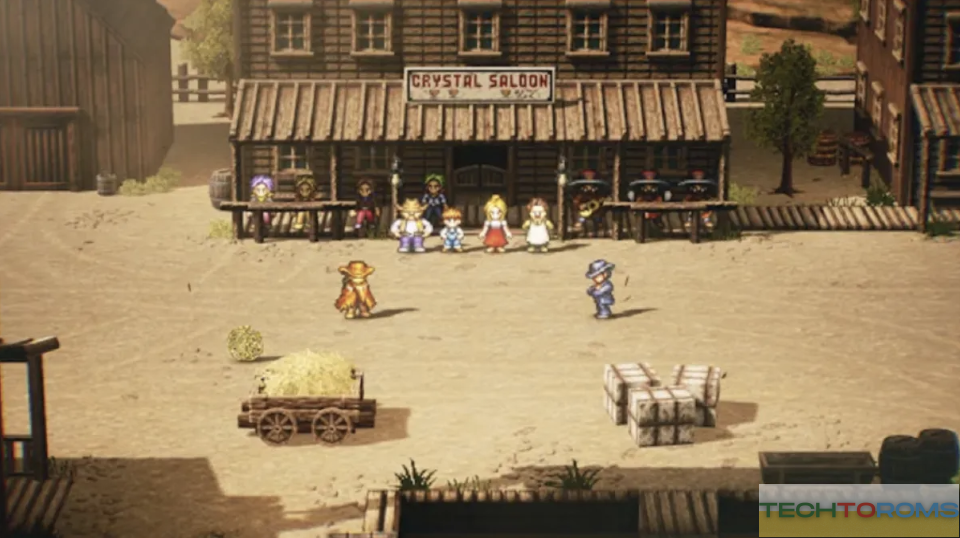Screenshot of Live a Live's Wild West chapter